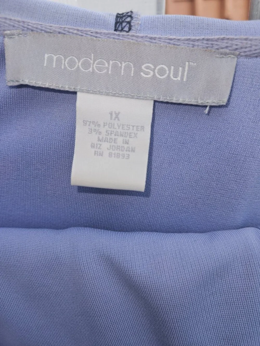 Modern Soul Women's Hooded Jacket Blue Size 1X
